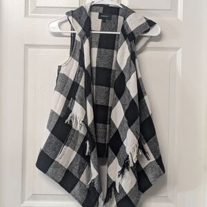 Takara Black and White Checkered Kids Vest
